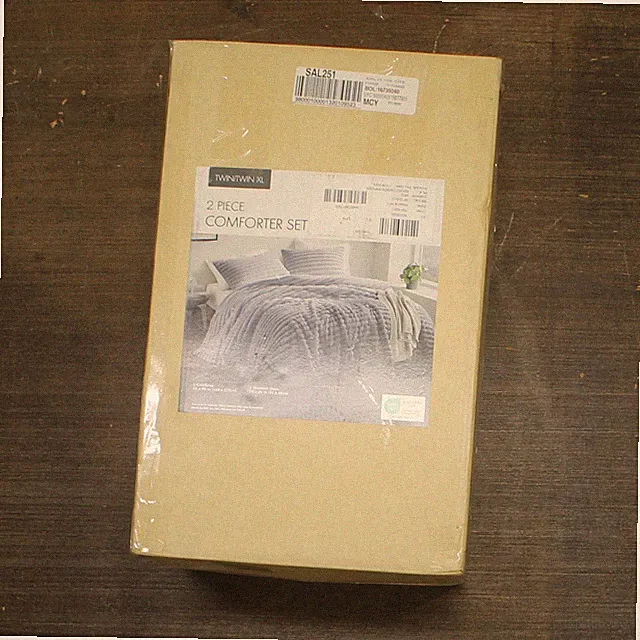 510 Design Fluffy Ribbed Plush 2-Pc. Comforter Set Gray Ombre Twin / Twin XL