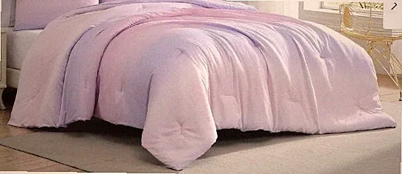 Betseyville Ombre Bed in a Bag Set Purple TWIN Size Comforter Sheets & Throw