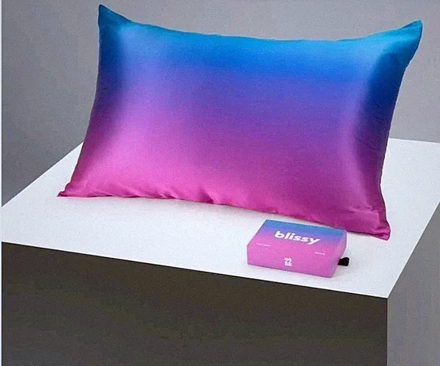 Blissy Silk Pillowcase King (20"x36") In Puple Ombre