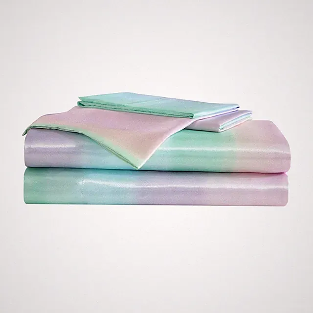 Full Bed Sheets, Satin Bedding Set with Matching Pillowcases, Wrinkle & Fad...
