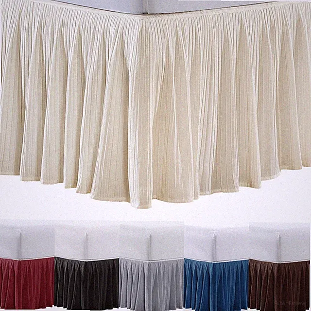 HST Super Soft Solid Brushed Microfiber 18" Gathered Bed Skirt/ Dust Ruffle