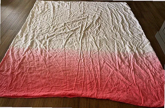 MELANGE HOME Linen OMBRE 83"x89" FULL Duvet Cover