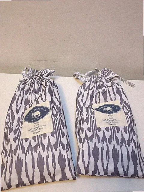 NWT John Robshaw Asaya euro shams gray ombre ikat lot of two