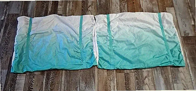 Pillowfort Pillow Shams Lot Of 2 Teal Green Ombre Standard Modern Bedroom
