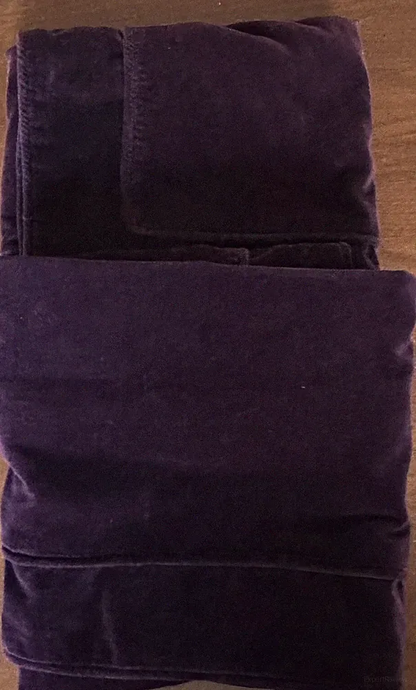 Set 2 Vntg Hawthorne Hill Ombre Burgundy Purple 100% Cotton Pillow Shams 24”x24”