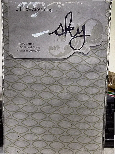 Sky Ombre Vines 2 Pillowcase 300-Thread Count King Size 20x36 New