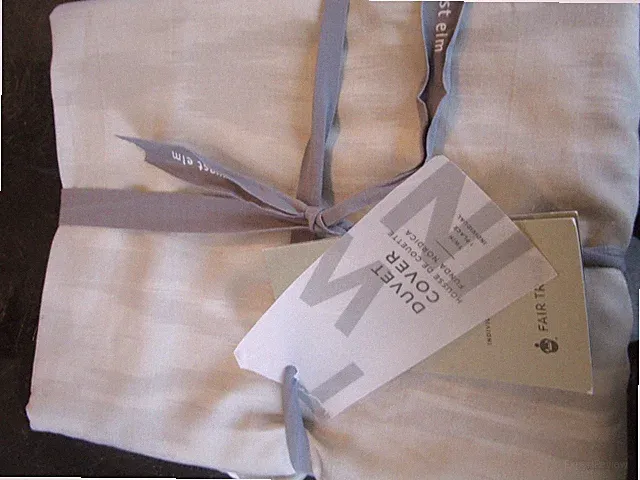 West Elm faded ombre twin duvet platinum New w tags